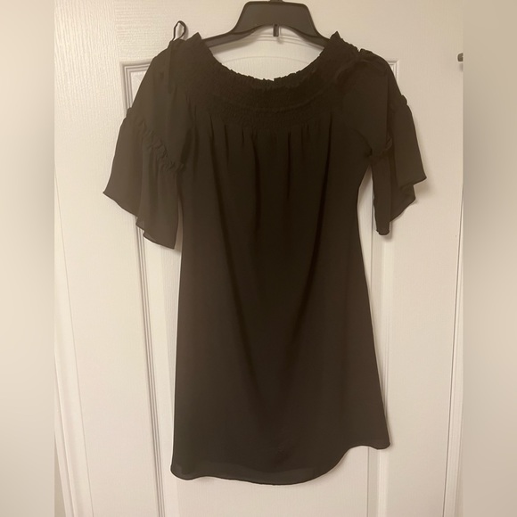 Laundry by Shelli Segal black off the shoulder dress - Picture 1 of 3